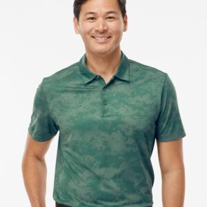 Men's All Over Camo Print Polo