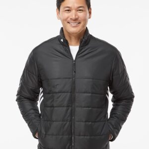Men's 3-Stripes Puffer Full-Zip Jacket